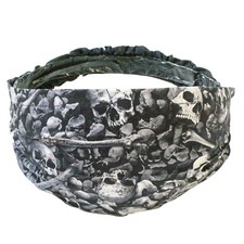 Skull  Bones elasticated headband hairband head hair Women's Girls Halloween