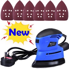 Electric Detail Mouse Palm Hand Sander Sanding Polishing Machine Sandpapers Tool