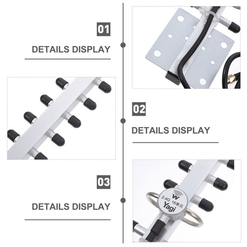 Yagi WiFi Antenna 25dBi High Yagi Directional Antenna Network Accessory - 第 6/12 張圖片