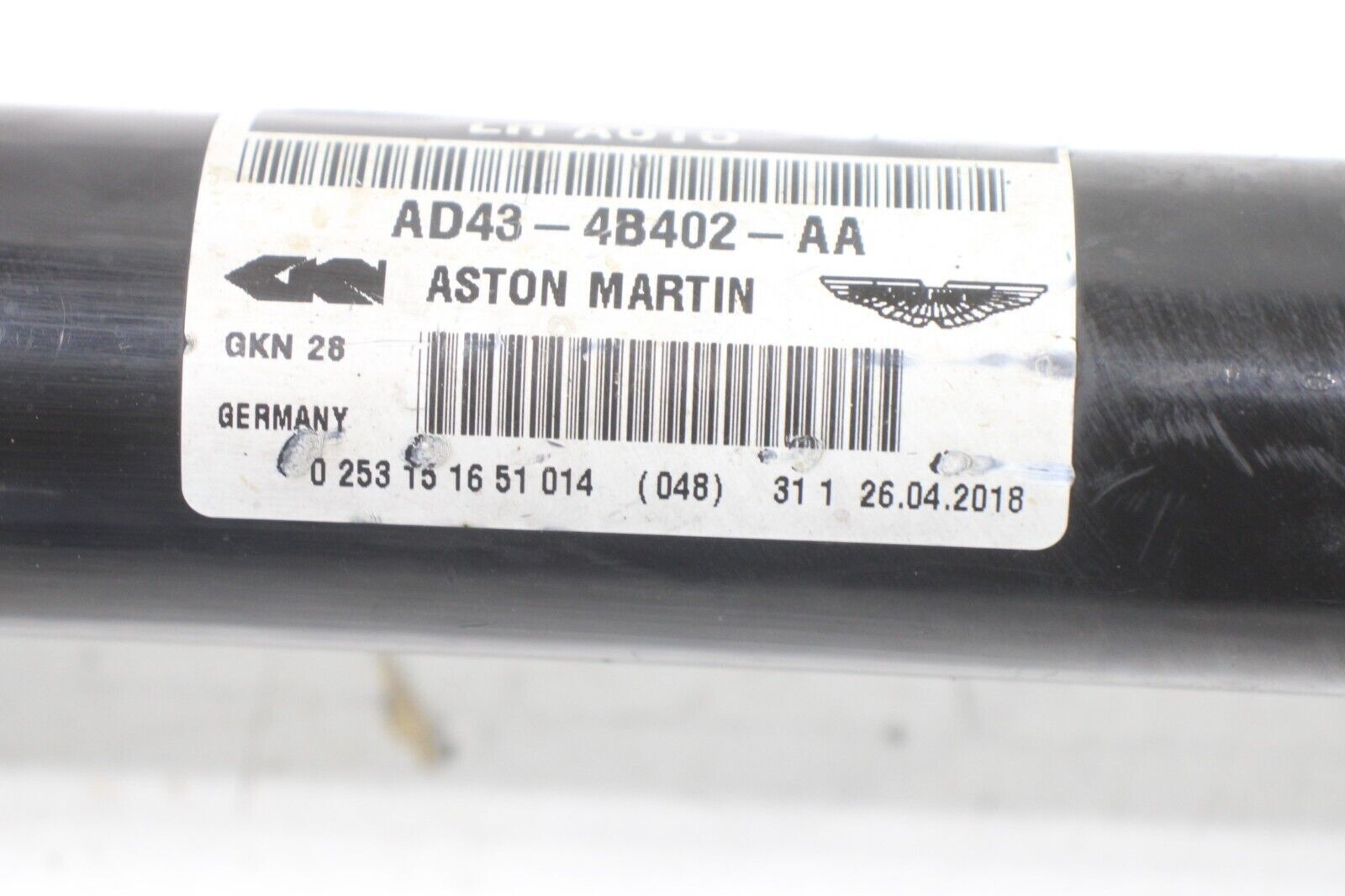 2010-2019 ASTON MARTIN RAPIDE RWD REAR LEFT DRIVER SIDE AXLE SHAFT HALFSHAFT OEM