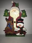 Santa Snowman Reindeer Hobby Lobby Wooden Christmas Advent Calender