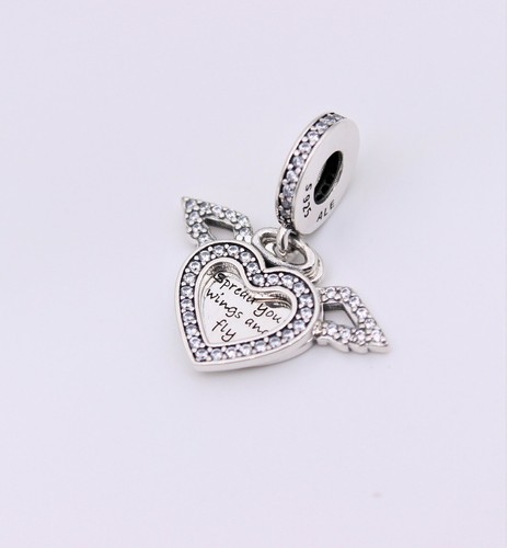 Angel Wings Dangle Charm S925 ALE 
