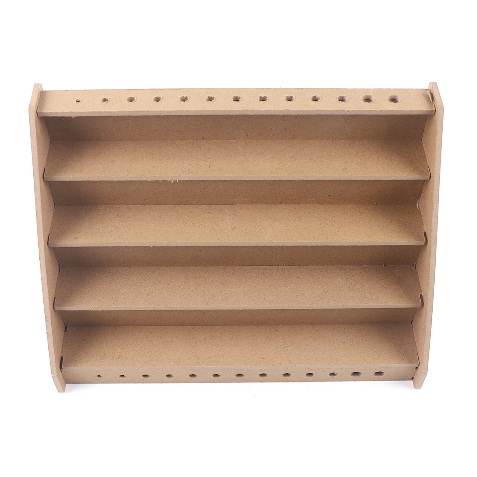 4 Tier Wooden Storage Rack Stand Holds Acrylic Paint Bottle Model Hobby