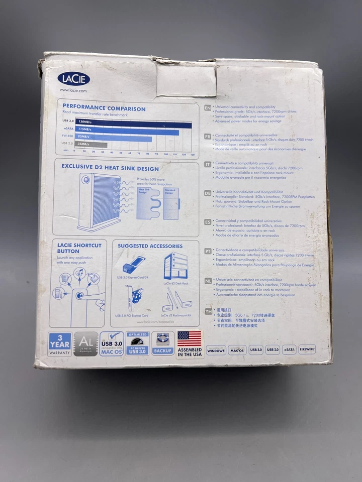 LaCie d2Quadra USB 3.0 2Tb External Drive - Image 3 of 4