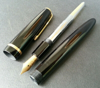 Parure Parker Ancienne - Stylo Plume Lady Slimfold Et Porte-mine - Or Plaqué - Occasion