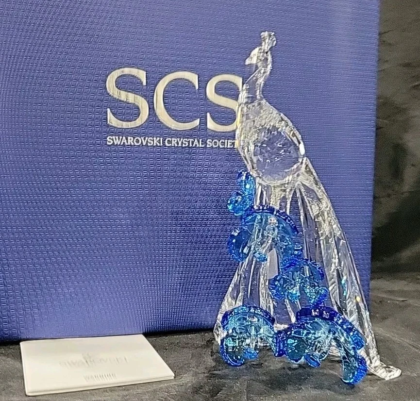 スワロフスキー　ピーコック孔雀　SCS 置物　オブジェ スワロフスキー ピーコック孔雀 SCS 置物 オブジェ SWAROVSKI