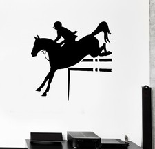 Wall Decal Horse Rider Sport Horse Riding Vinyl Sticker ed1506 