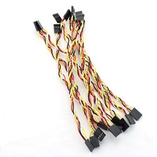 10pcs 4p Line 4p Pins 2.54mm Pitch Female To Female Cable Connector Multicolor J