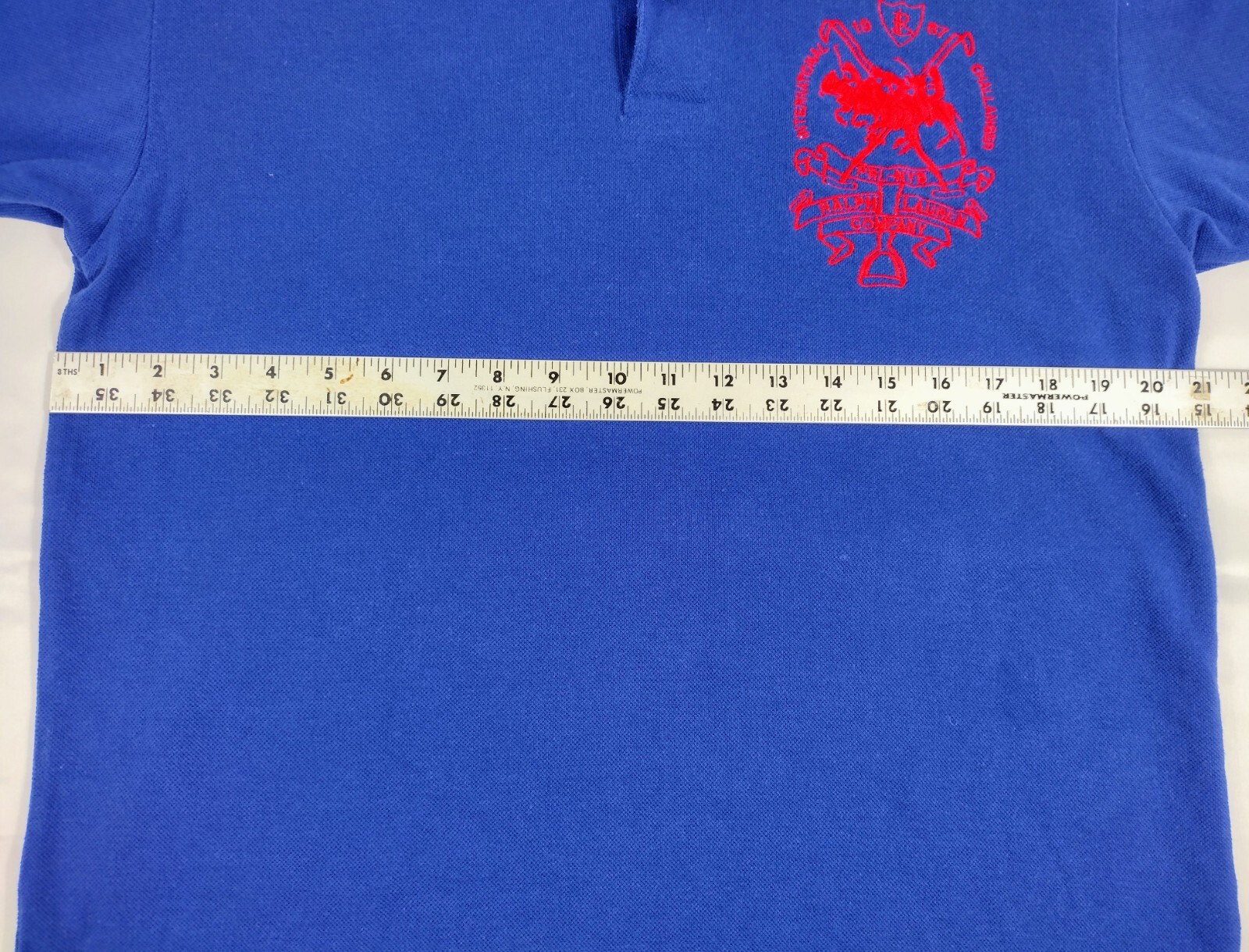 Polo Ralph Lauren #5 Triple Pony Front Back Embroidered Blue Mens Sz XL Shirt