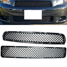 Fit 2005-2010 TC 3D Front Upper Lower Black Mesh Center Hood Grille
