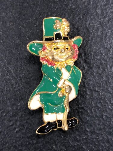 Leprechaun St. Patrick's Day Enamel Lapel Pin Brooch Stamped SFJ | eBay