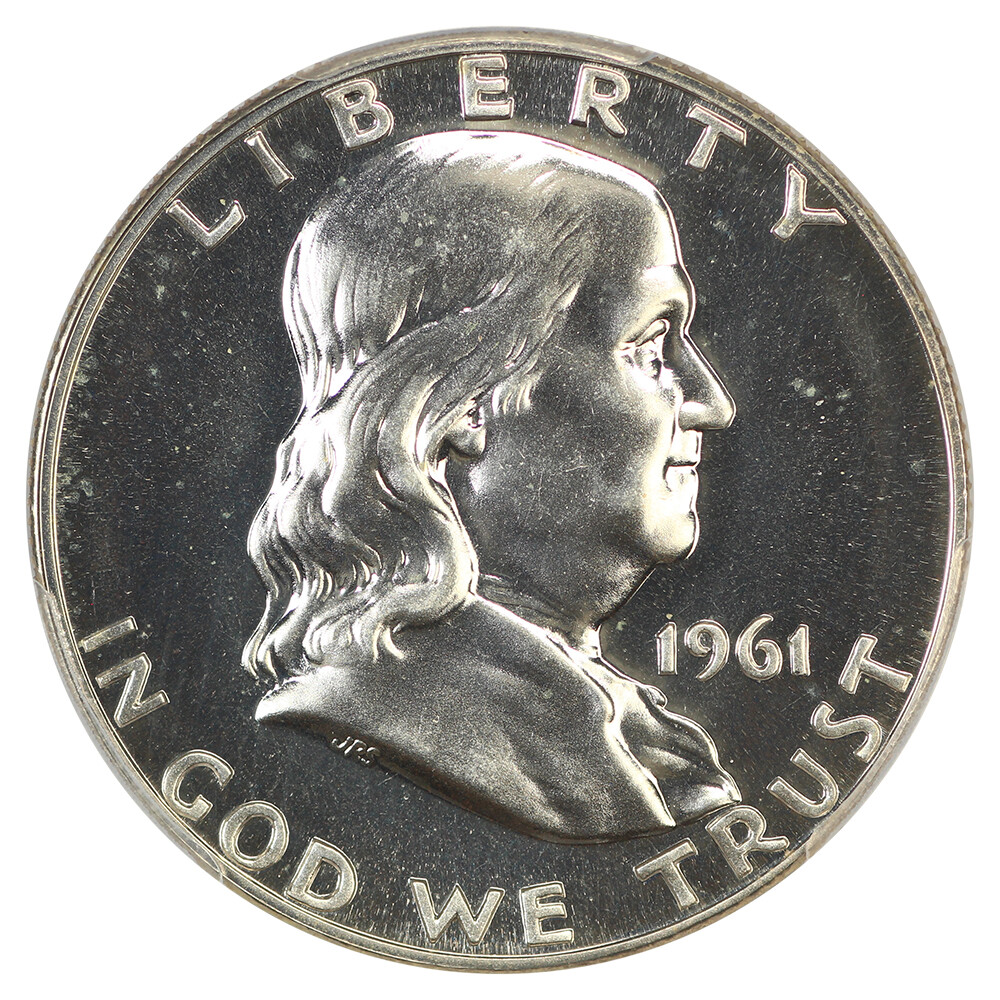 外国　アメリカ1D 50C白銅貨　55枚一括ロット 1961 50C PCGS PR67 (Doubled Die Reverse) ex: D.L. Hansen