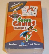 Super Genius Reading 1 A Learning Cards Game Educational Home School Homeschool