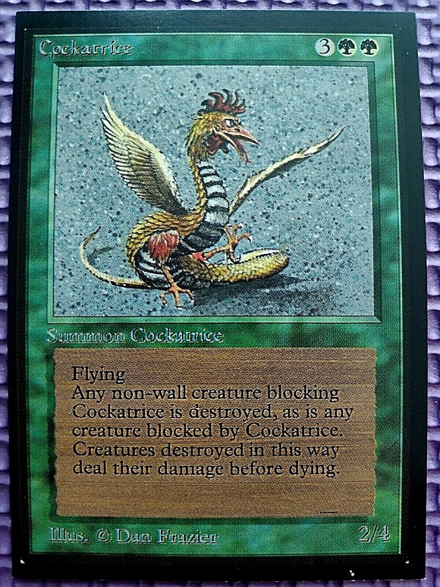 cockatrice mtg card MtG COCKATRICE Collector's Edition C.E. Ships WORLDWIDE NM Magic Old School