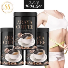 Araya Coffee 100g.X3, black coffee bucket, no sugar, concentrated formula, S-Lim