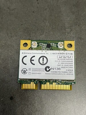 Atheros ar5b195 WLAN Wireless + Bluetooth Card 592775 001  macOS kompatibel