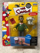 NED FLANDERS Simpsons world of Springfield figure wos series 1 2000 vintage NEW