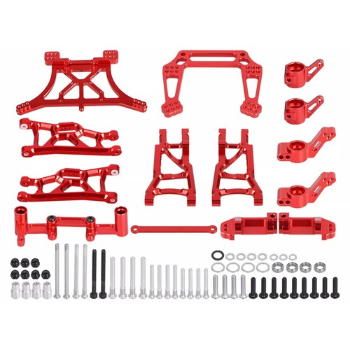 Set completo in metallo RC auto tuning parti per 1/10 Traxxas Slash 2WD/Rustler/Stampe - Foto 8 di 16