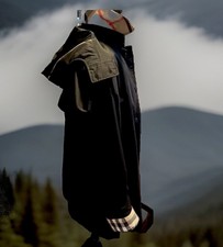 Burberry Britcoat With Removable Wool Lining And Hood ,black Size P12 Large