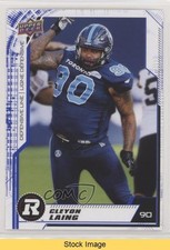 2020 Upper Deck CFL Blue Cleyon Laing #97 READ r6v