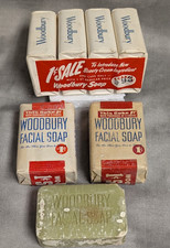 Vintage Woodbury Facial Soap 7 Bars Prop 1940-1950s 1Cent Promo Pack Made In USA