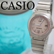 CASIO Waveceptor Women's Solar Watch Pink Tested Stylish Timepiece