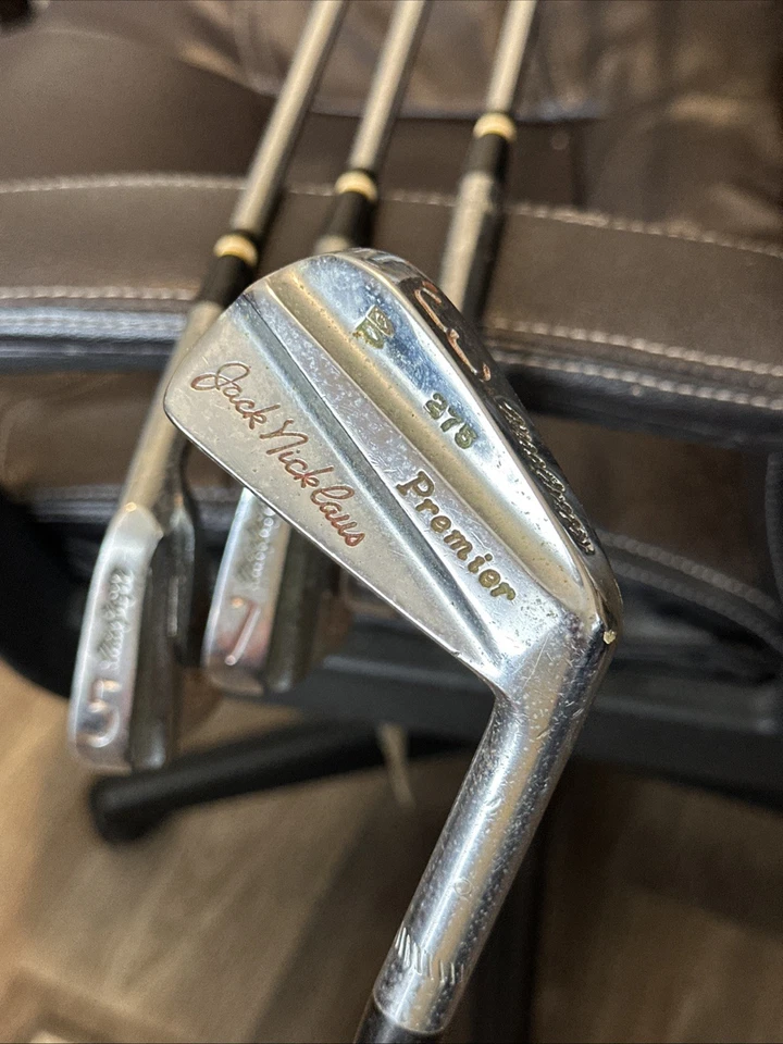 MacGregor Jack Nicklaus Premier 3 5 7 9 Iron Set Built In Action Steel Shafts - Image 2 of 4