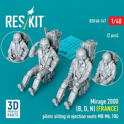 ResKit RSF48-0147 - 1:48 Mirage 2000 (B, D, N) (FRANCE) pilots sitting in ejecti