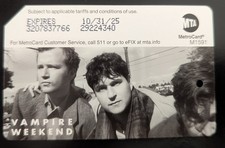 Vampire weekend, Set Of 3, NYC Metrocards, Mi...