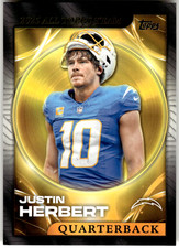 2026 Topps Flagship Football #25ATT-13 JUSTIN HERBERT Los Angeles Chargers