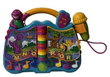 Mattel Barney Electronic Learning Toy w/ Micr...