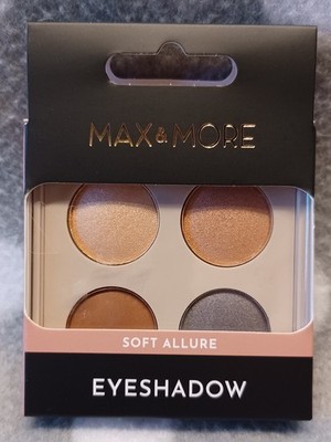 MAX & MORE Soft Allure Eyeshadow Quattro Vegane Lidschattenpalette 4 Farben