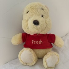 Disney Baby Plush Winnie The Pooh 12  Jingle Rattle Crinkle Ears Stuffed Bear