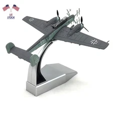 1/100 WWII German Bf-110 G-4 Night Fighter Alloy Aircraft Model Military Scene F