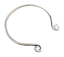 Viking torc necklace, Celtic spiral brass torq, Historical reenactment neck r...