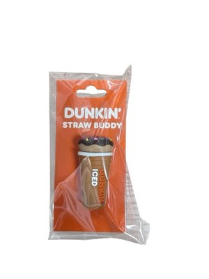 Very rare  2025 Holiday Dunkin  Iced Coffee And Donut Straw Topper