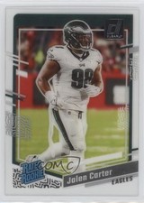 2023 Panini Clearly Donruss Rated Rookie Jalen Carter #64 0g7
