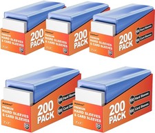 1000 Card Sleeves Top Loaders for Cards, 3