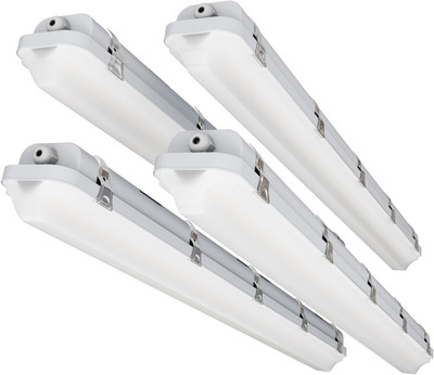 4FT LED Vapor Tight Light 60W/50W/40W, 7800Lm, IP65 Waterproof, 4-Pack