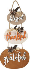 Fall Decorations for Home Thanksgiving Sign Blessed Thankful Grateful Autumn Hom