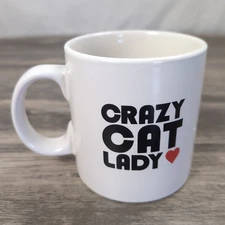 Crazy Cat Lady Mug Oversized Coffee Tea Cup Heart by Room Creative 2013 20 Oz