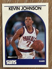 1989-90 NBA Hoops Kevin Johnson (RC) Phoenix Suns Rookie Basketball Card #35. rookie card picture