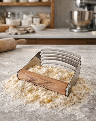 Williams Sonoma Classic Pastry Blender Dough Cutter 5 Blades w Wood Handle