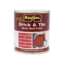 Rustins Quick Dry Brick & Tile Paint Matt Red 250ml