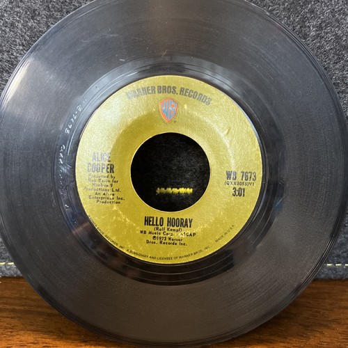 1973 Alice Cooper Hello Hurray / Generation Landslide 7" 45RPM w/ppr slv - Foto 3 di 6