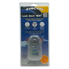 Zircon Leak Alert WiFi Smart Water Detector Audio & Visual Alerts New Sealed