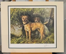 Mick Cawston - Two Terriers - Mounted (In Stock)