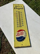 Vintage Have a Pepsi advertising thermometer antique works