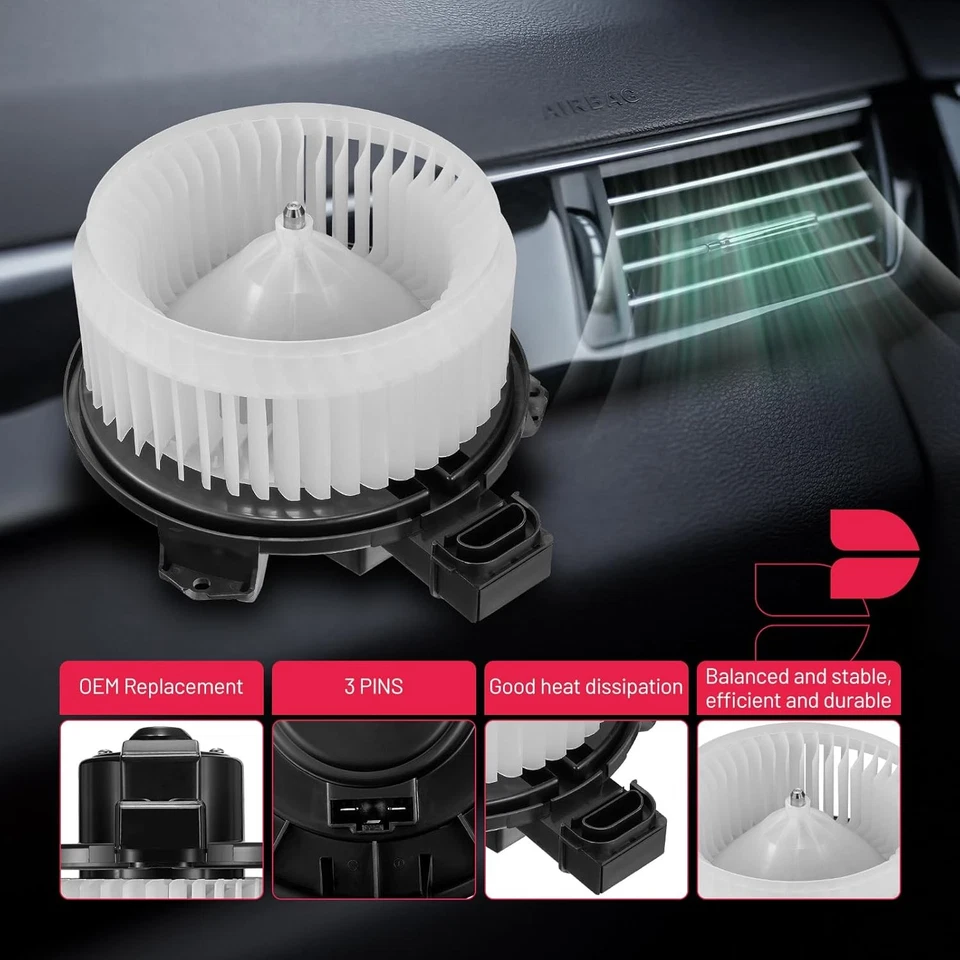 Front AC Heater Blower Motor Fan Assembly Fit For 2003-2007 Lexus GX470 - Imagem 4 de 4