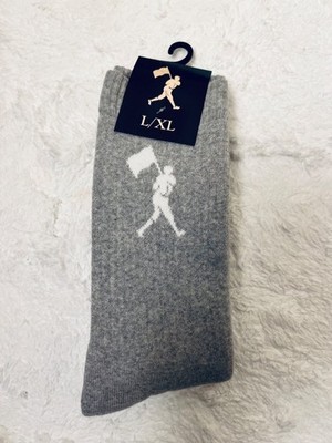 Baseballism Flagman Socks - Grey